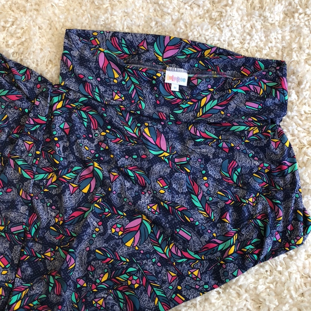 LuLaRoe Feather Print Maxi Skirt